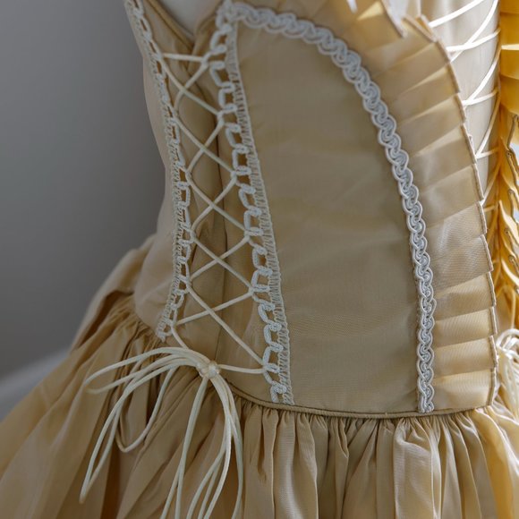 Gold Flower Girl Party Dress Princess Formal Special Occasion Size 2 NWT - Picture 2 of 12